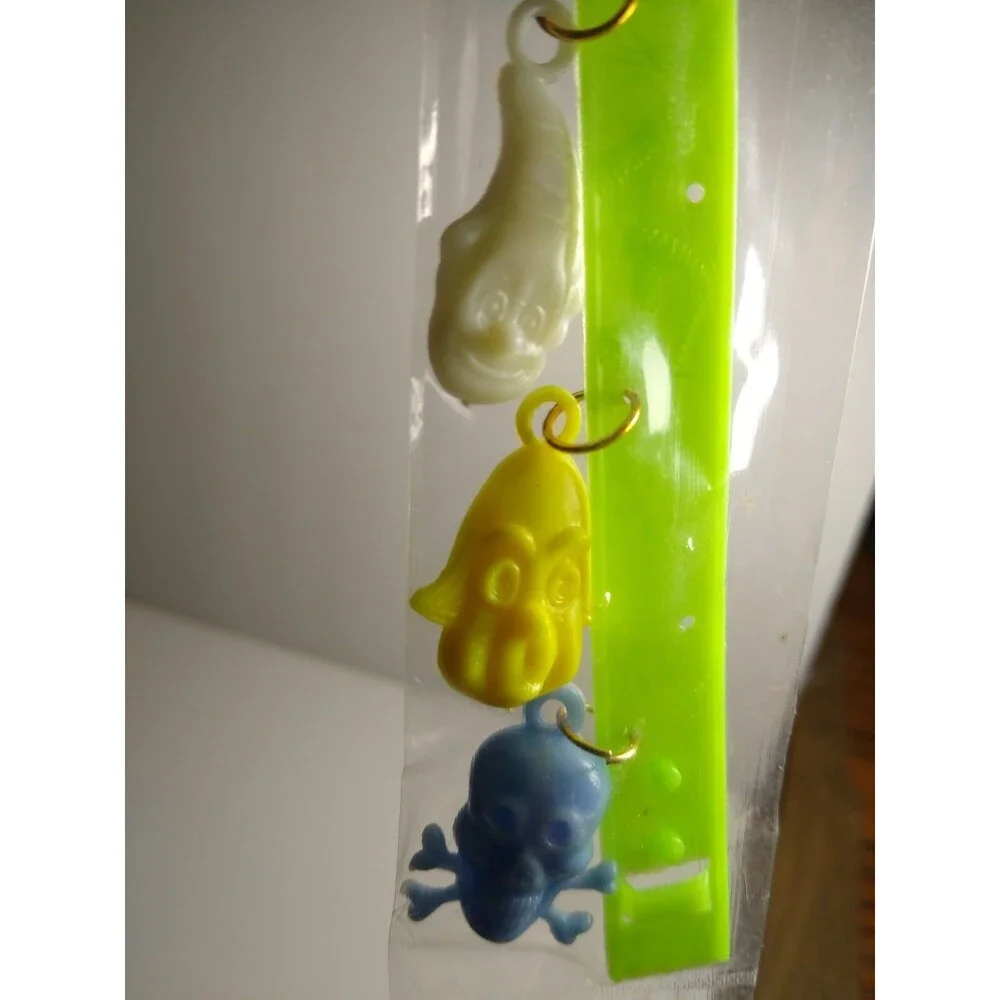 Halloween Monster Bracelet Ghost Skulls Devil Goblin Plastic Charms Retro Creepy